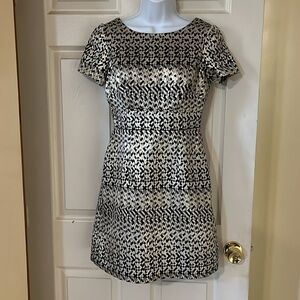 VINCE CAMUTO Metallic Party Dress Size 4P